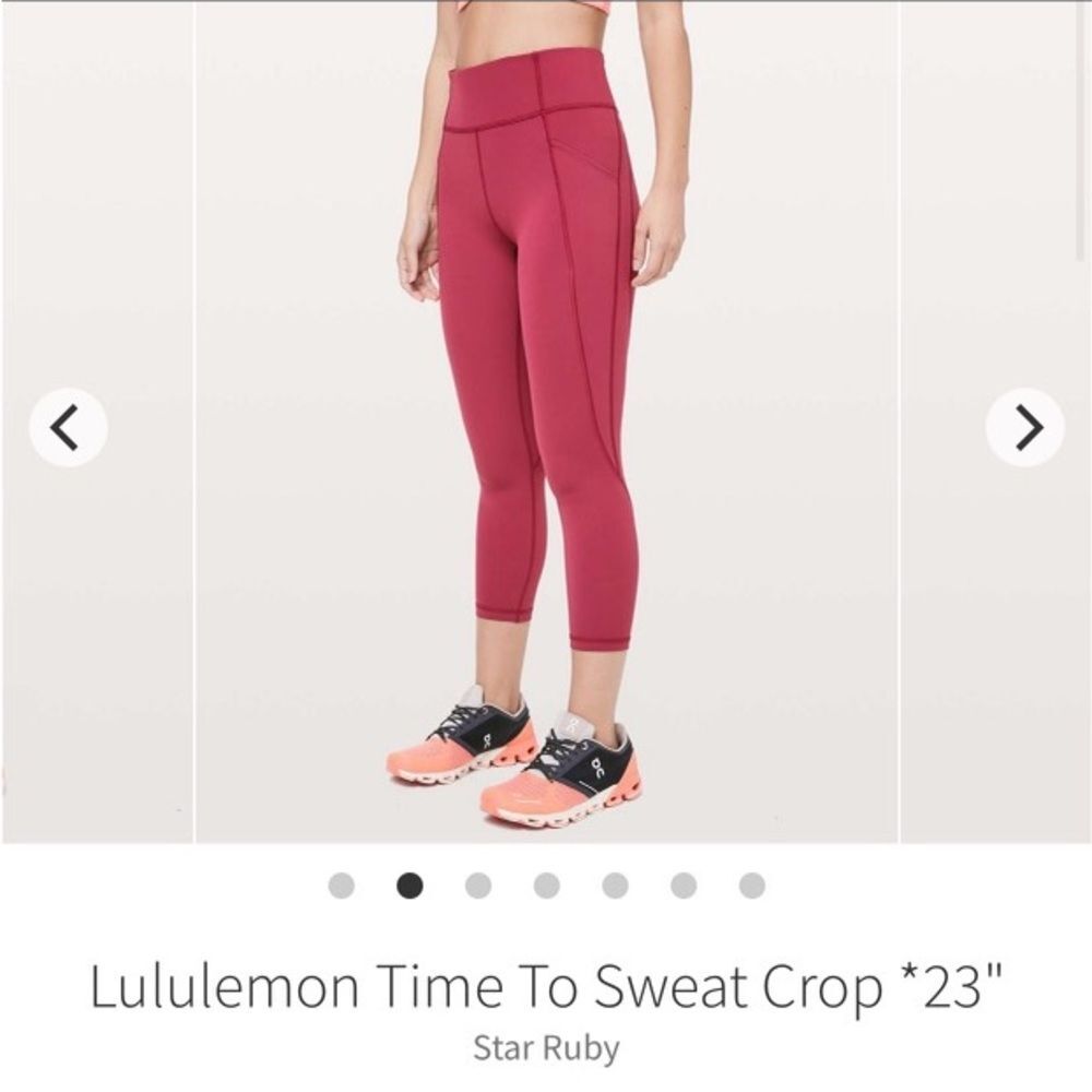 lululemon | Time To Sweat Crop Legging | Size 4